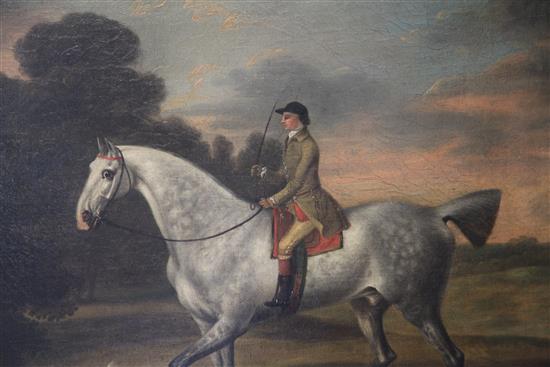 Francis Sartorius (1734-1804) Cooper with Bluecap and Wanton, 1767 29.5 x 24.75in.